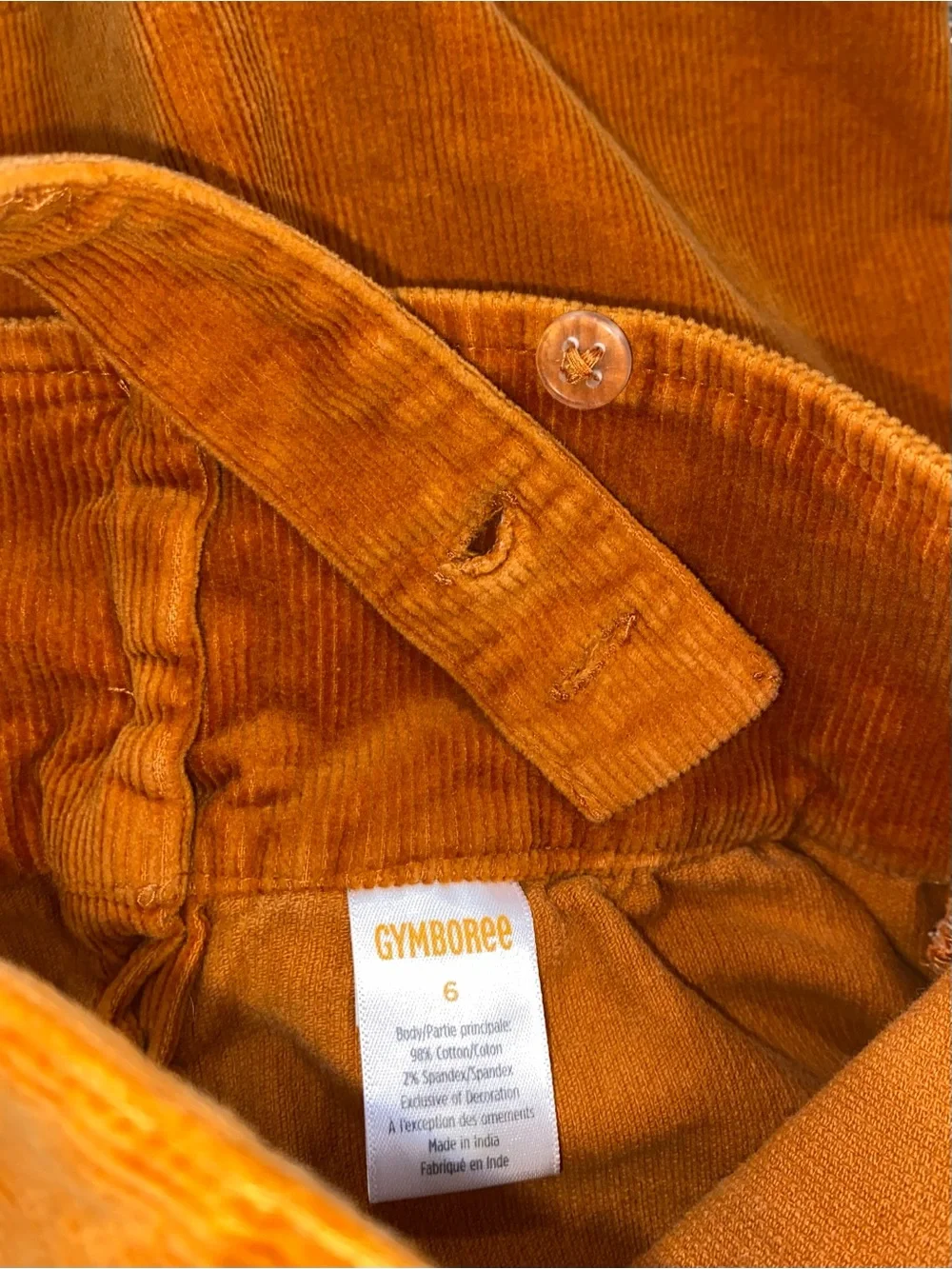 Gymboree Girls ‘Autumn Adventures’ Corduroy Fox Jumper and Tights Size 6